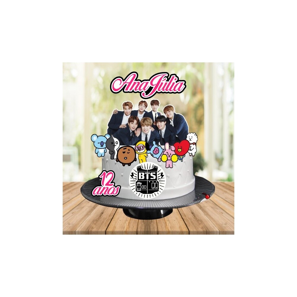 Topo de bolo 20 - BTS a