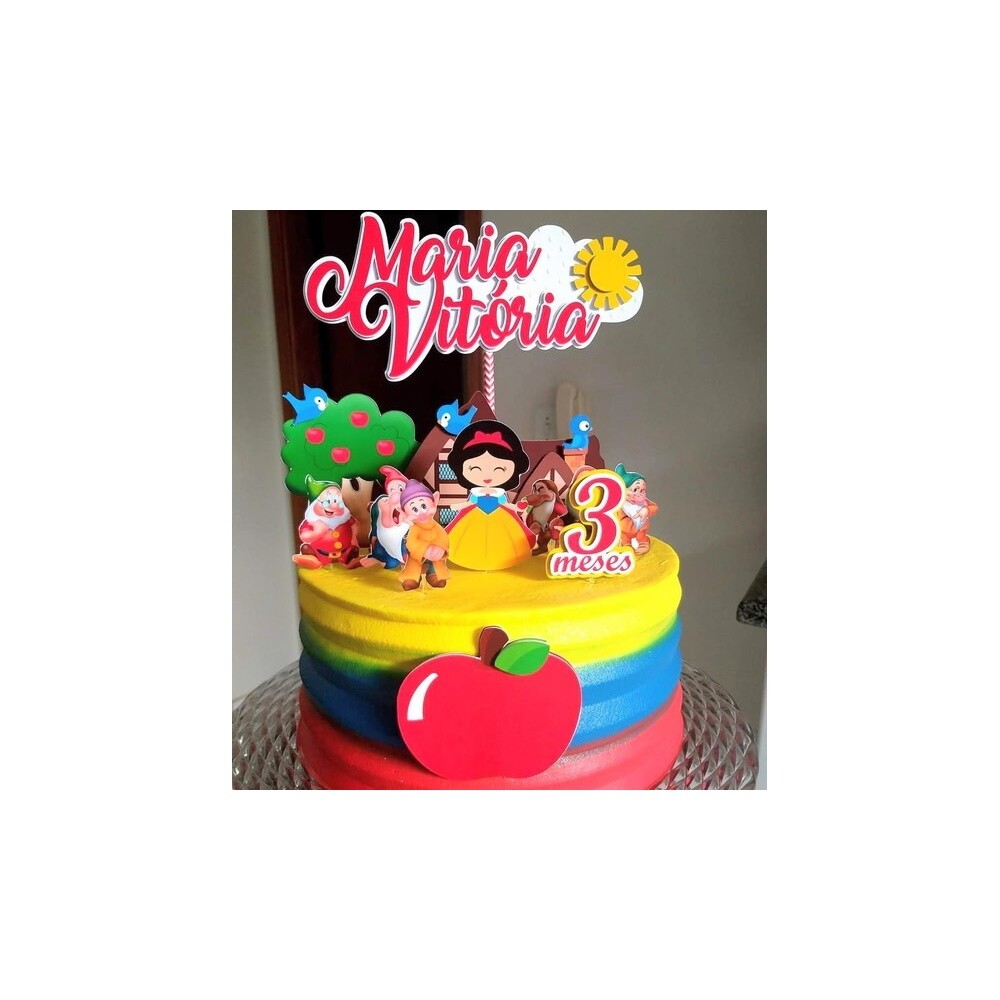 Topo de bolo 02 - Branca de Neve a