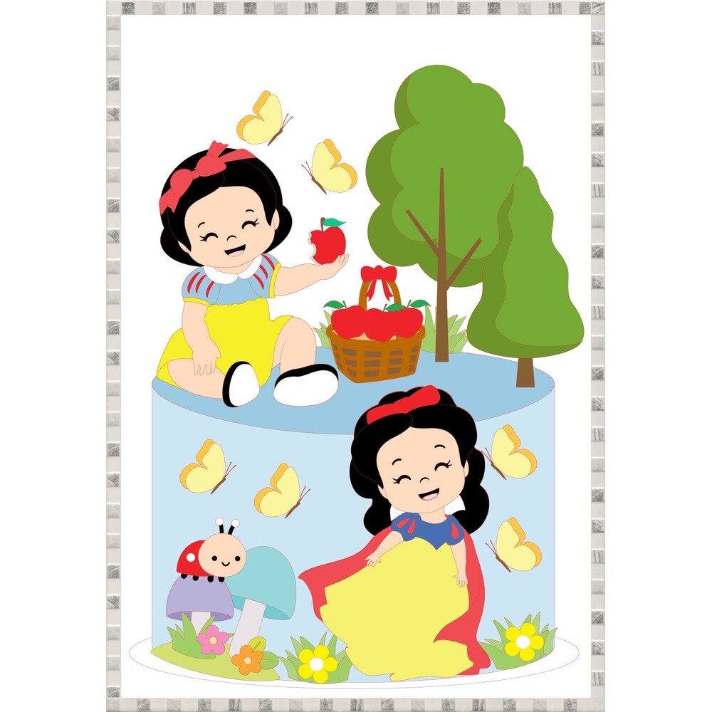 Topo de bolo 21 - Branca de Neve a
