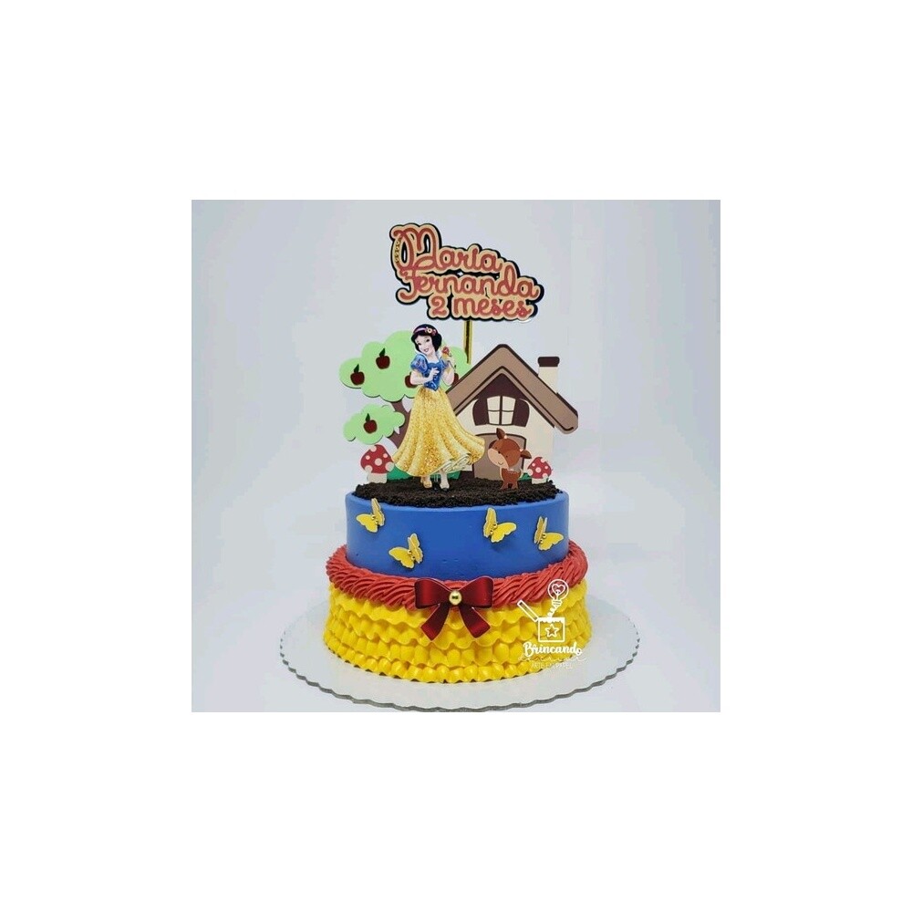 Topo de bolo 35 - Branca de Neve a