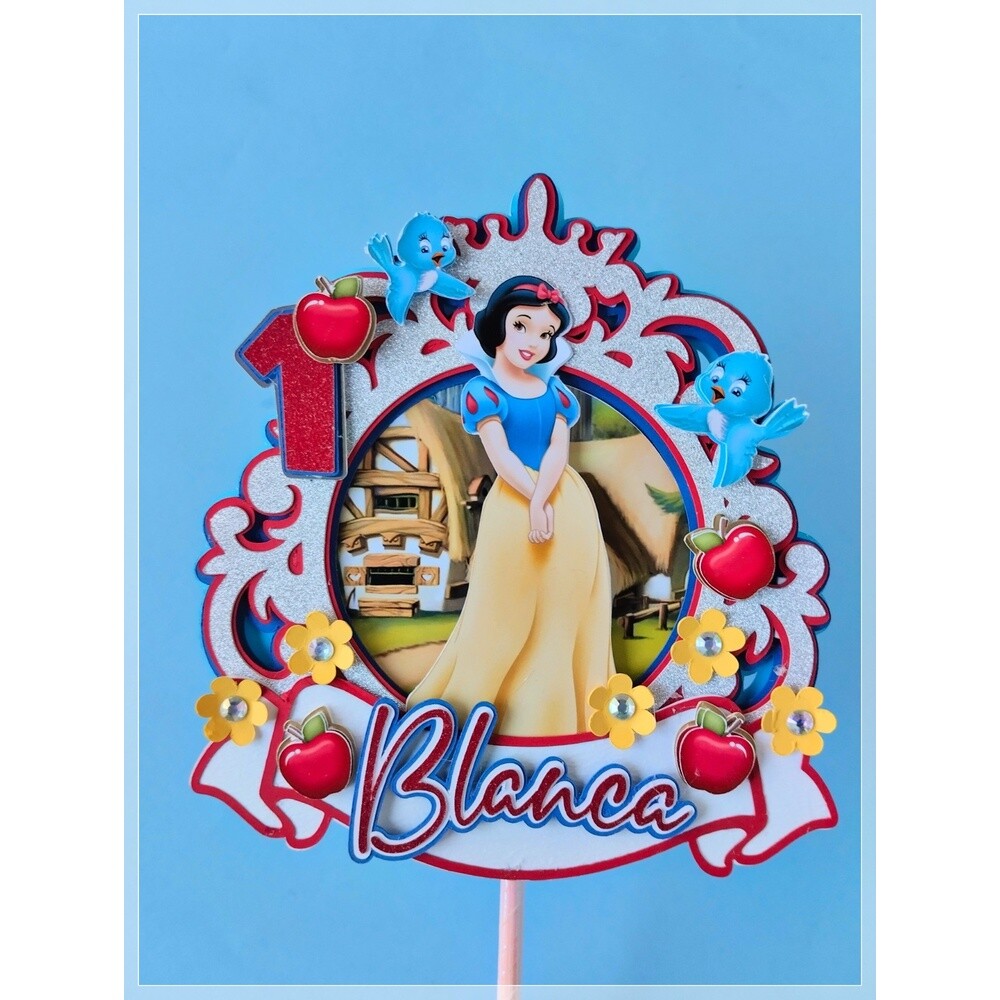 Topo de bolo 36 - Branca de Neve a