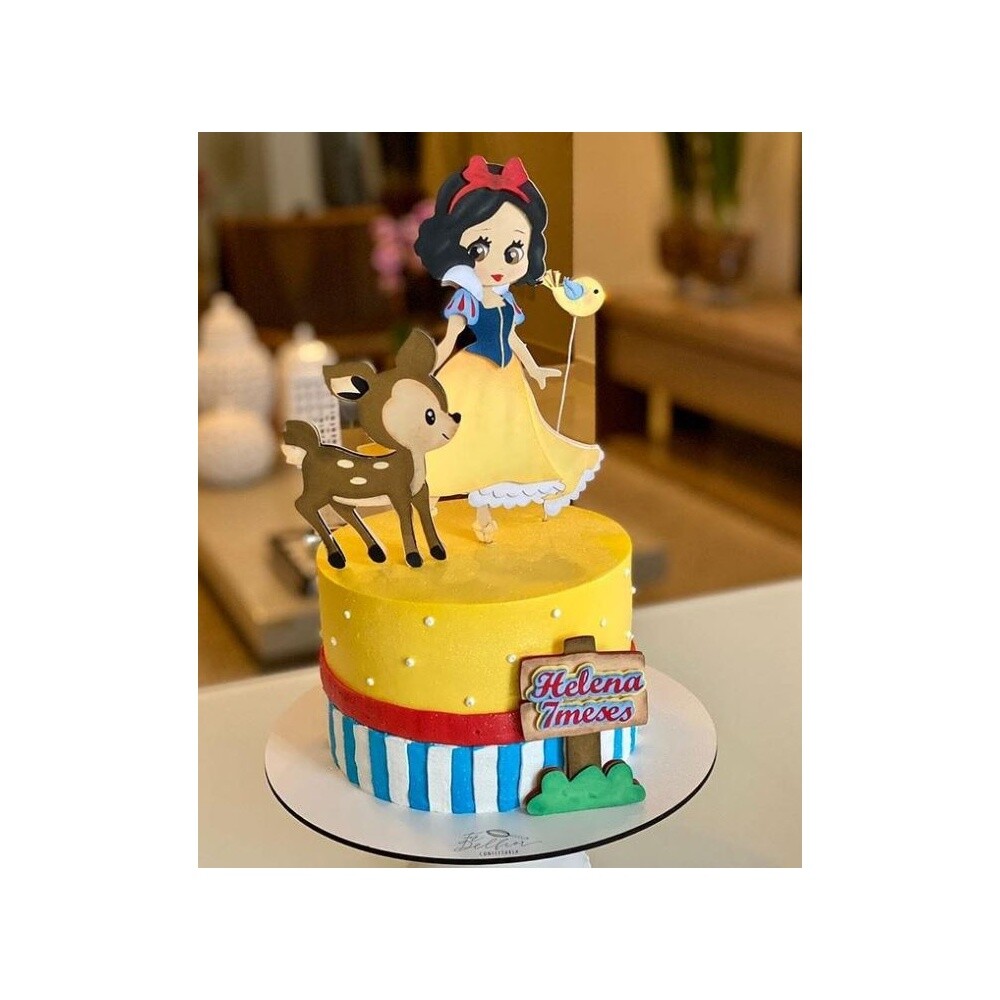 Topo de bolo 40 - Branca de Neve a