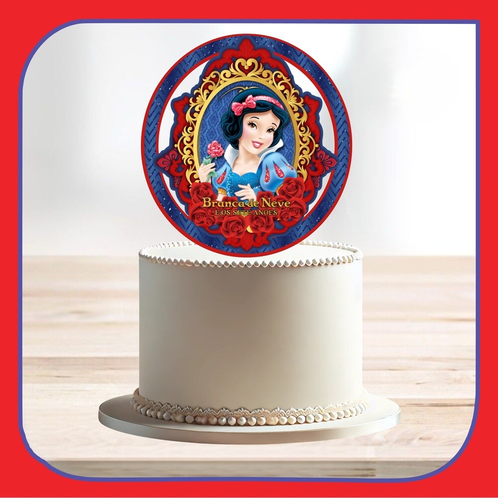 Topo de bolo 62 - Branca de Neve a