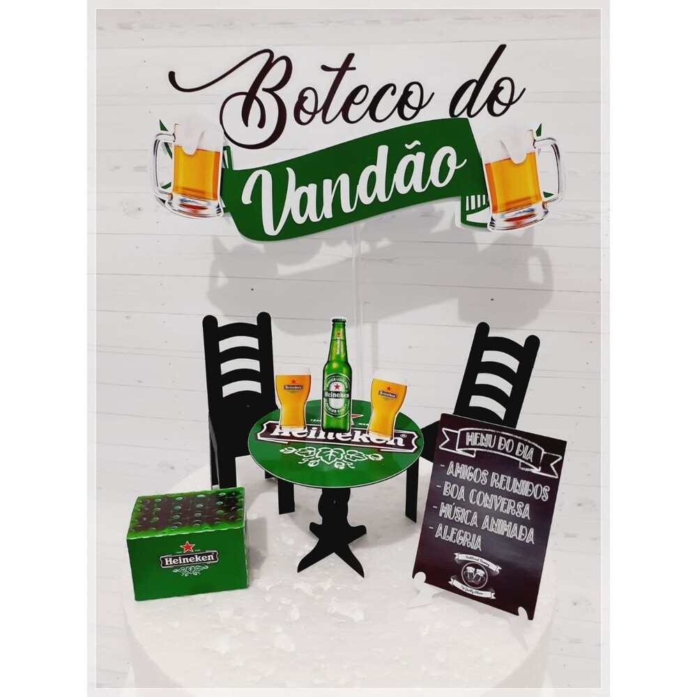 Topo de bolo 12 - Boteco a
