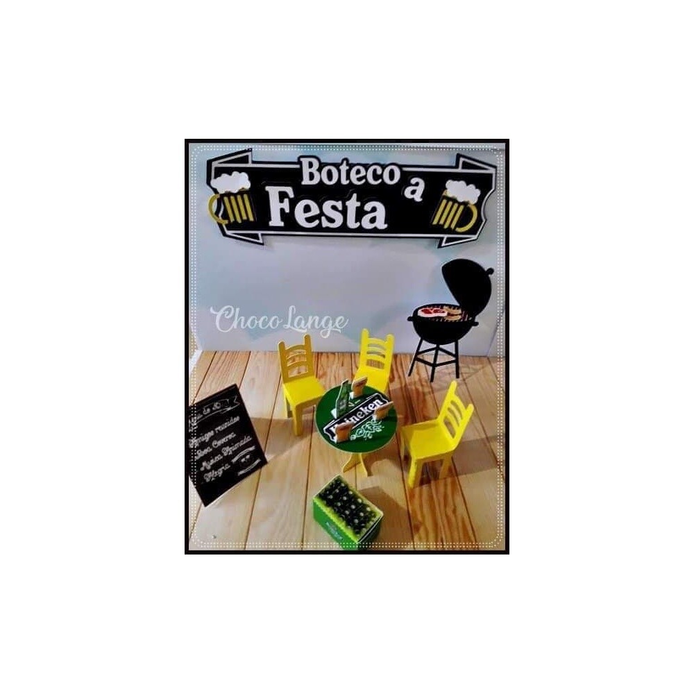 Topo de bolo 19 - Boteco a