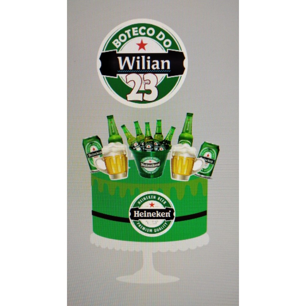 Topo de bolo 9 - Boteco a