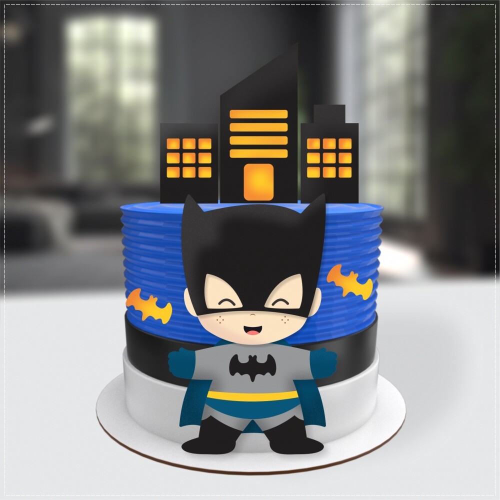 Topo de bolo 03 - Batman a