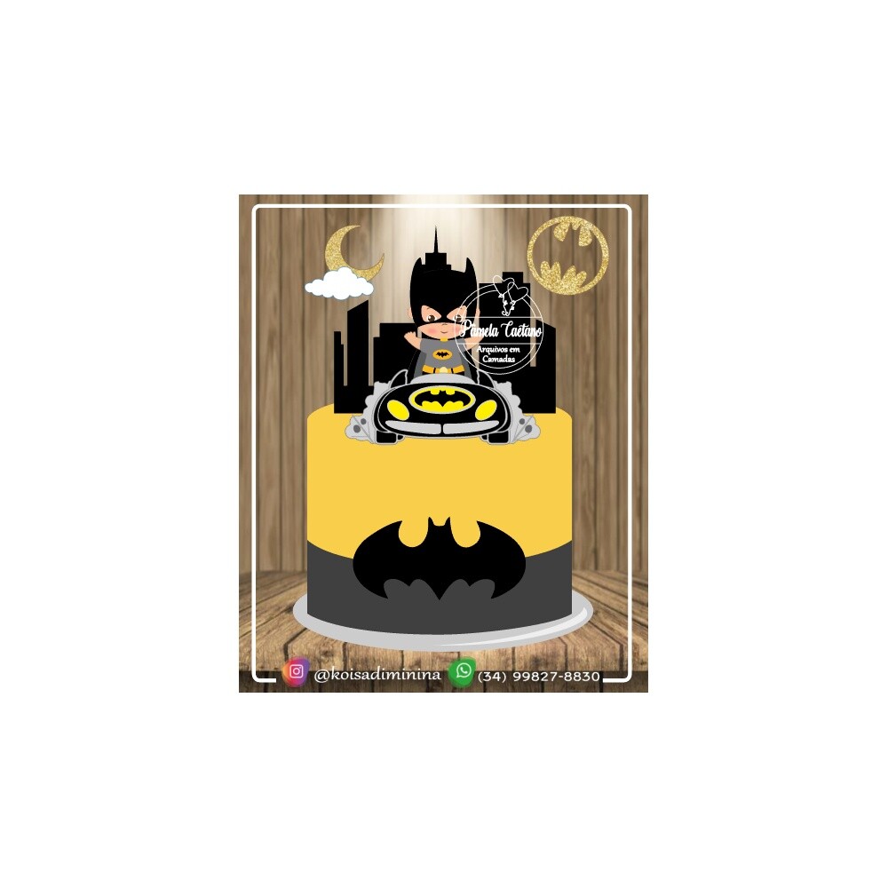 Topo de bolo 09 - Batman a
