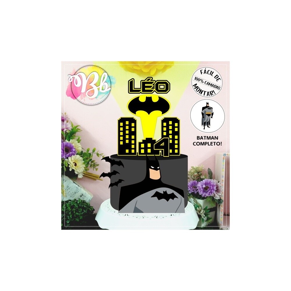 Topo de bolo 10 - Batman a