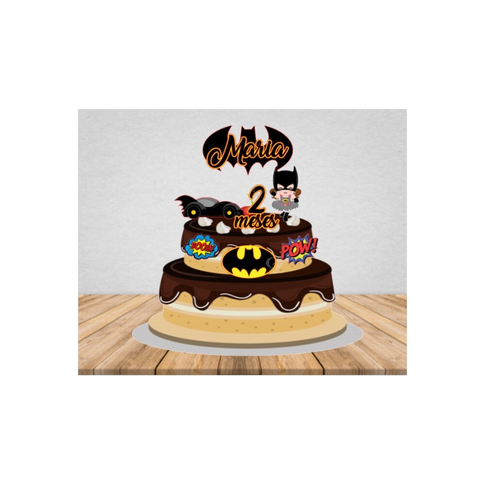Topo de bolo 18 - Batman a
