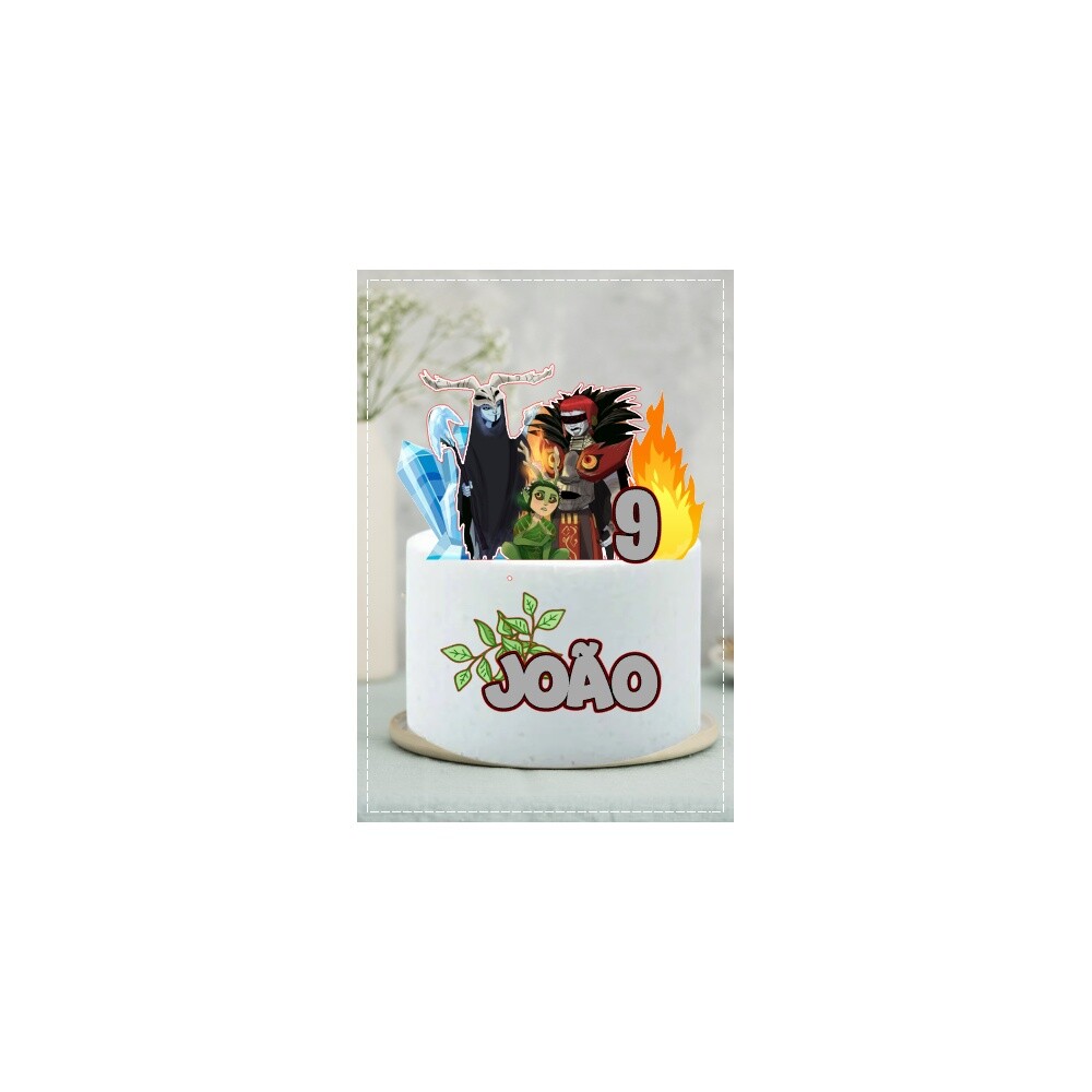 Topo de bolo 01 - Caçadores de Trolls a