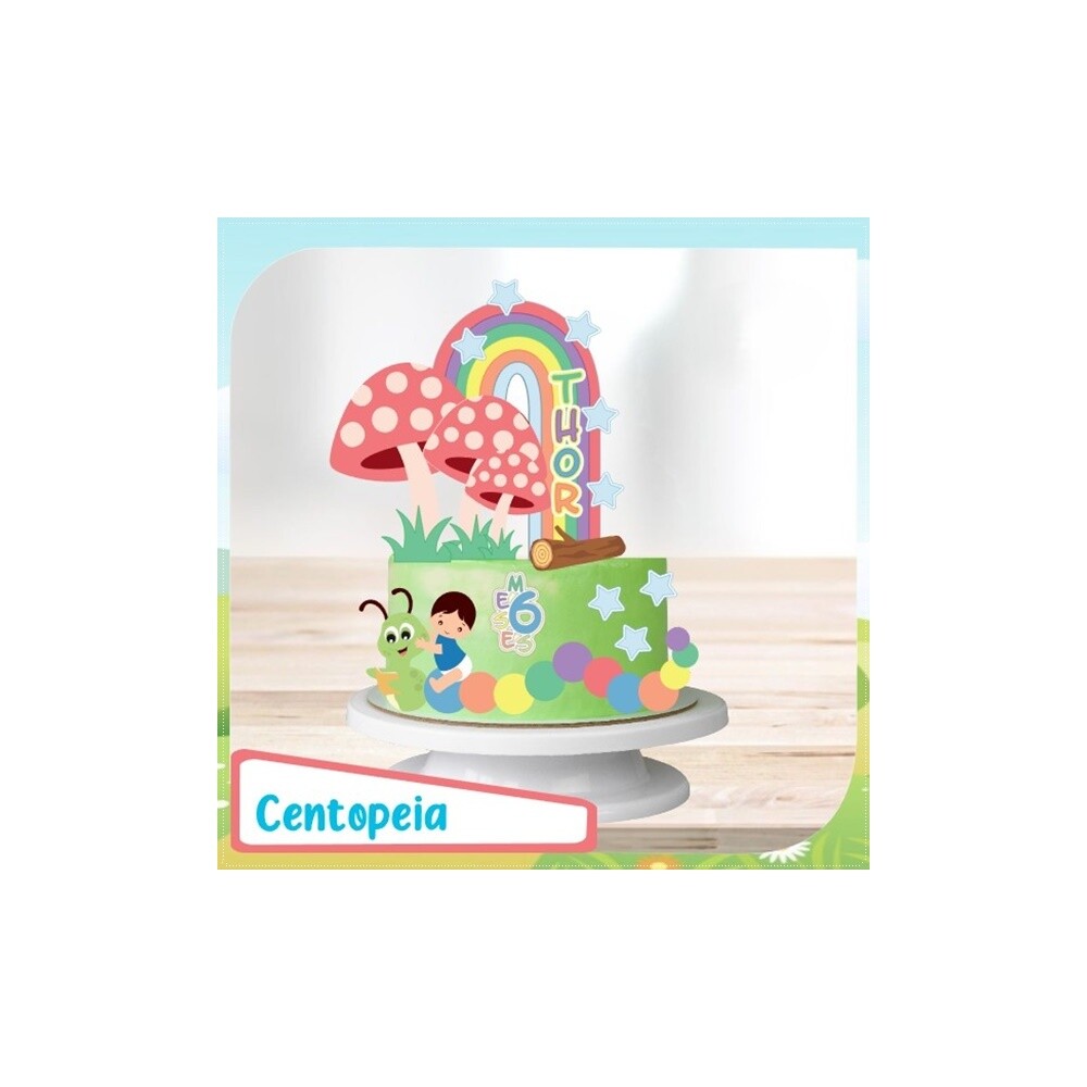 Topo de Bolo Centopéia 01