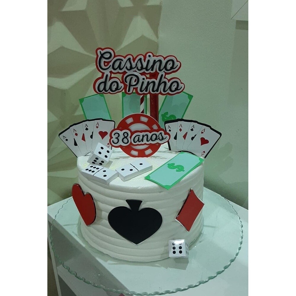 Topo de bolo 01 - Cassino a