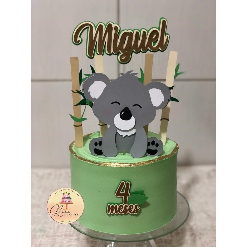 Topo de Bolo Coala 02
