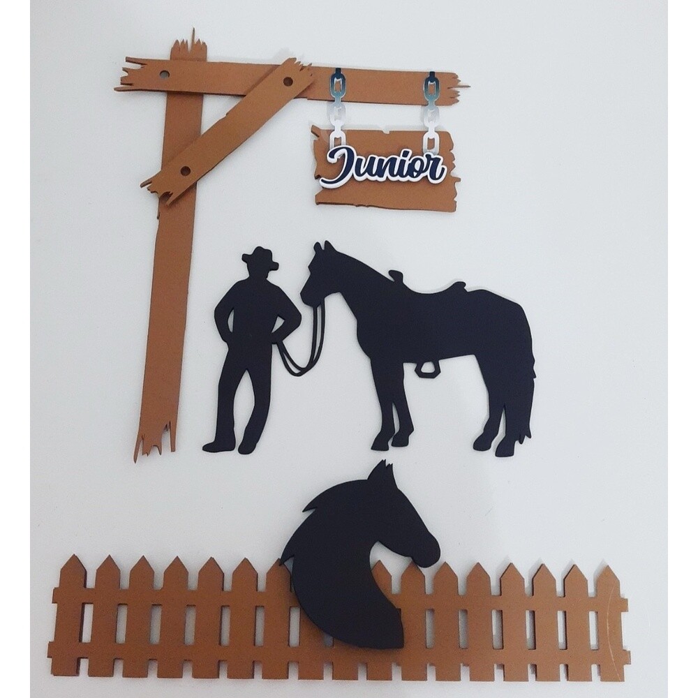 Topo de Bolo Country - Cowboy 25