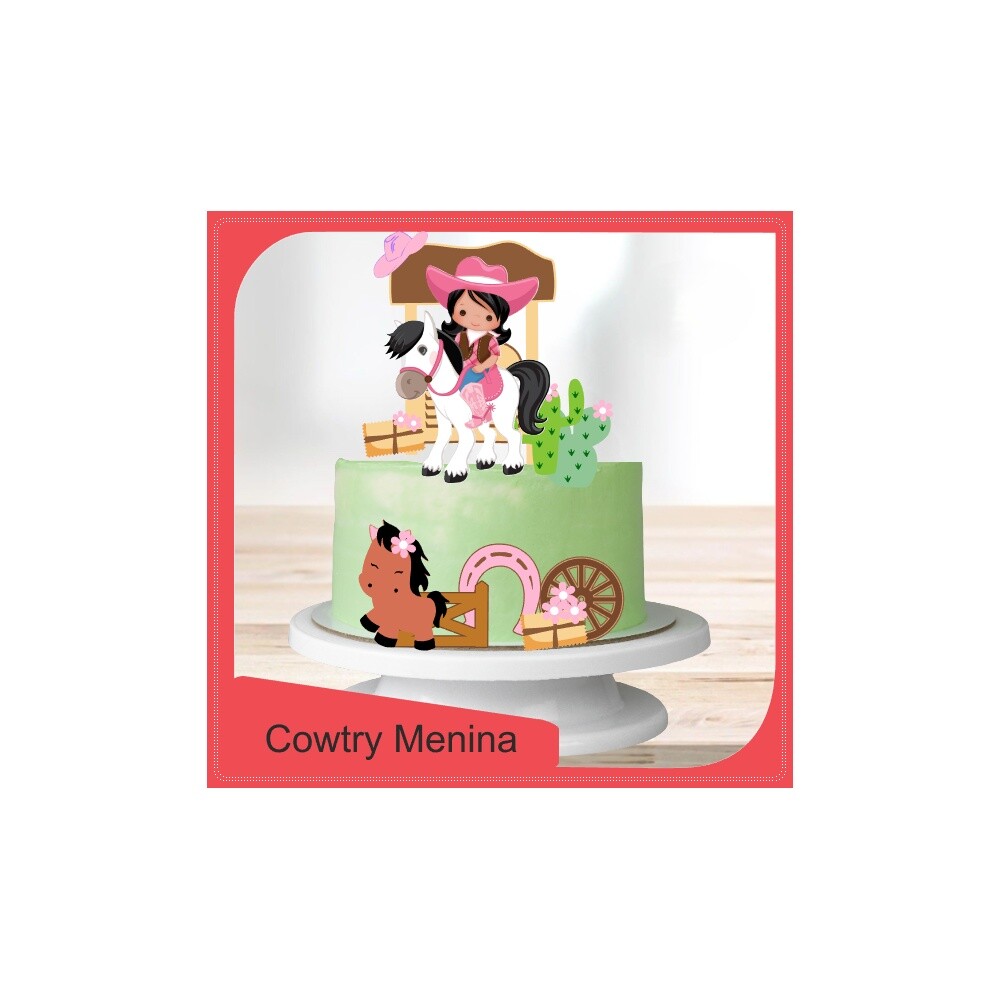 Topo de Bolo Country - Cowboy 42