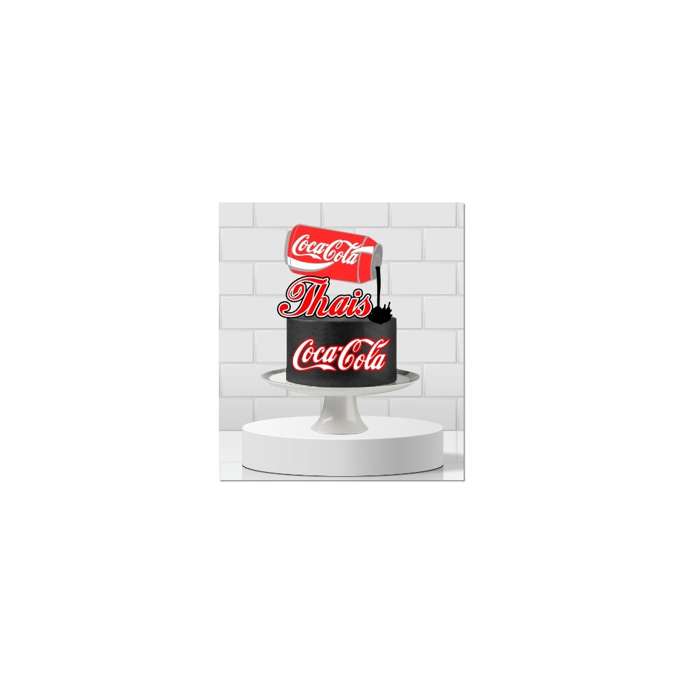 Topo de Bolo Coca Cola 07