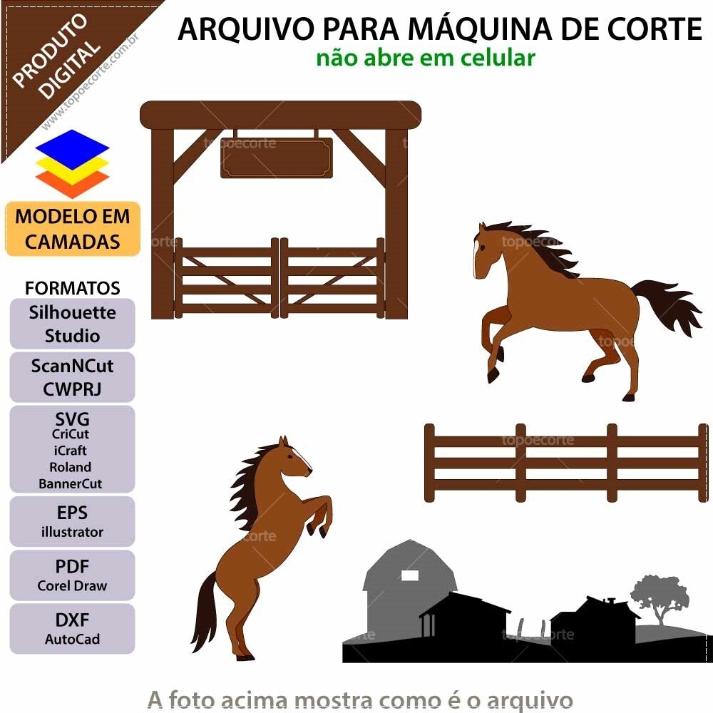 Topo de Bolo Cavalo - Haras 04
