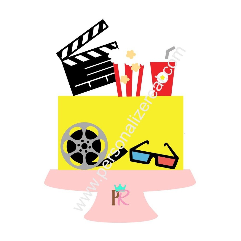 Topo de Bolo Cinema - Hollywood 02
