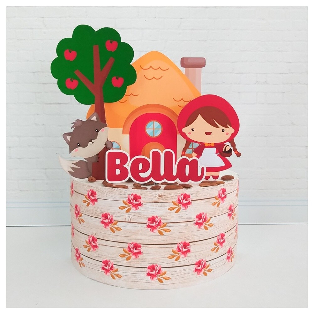 Topo de Bolo Chapeuzinho Vermelho 02