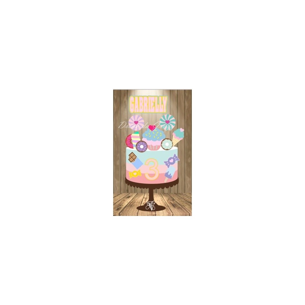 Topo de Bolo Confeitaria - Doceria 17