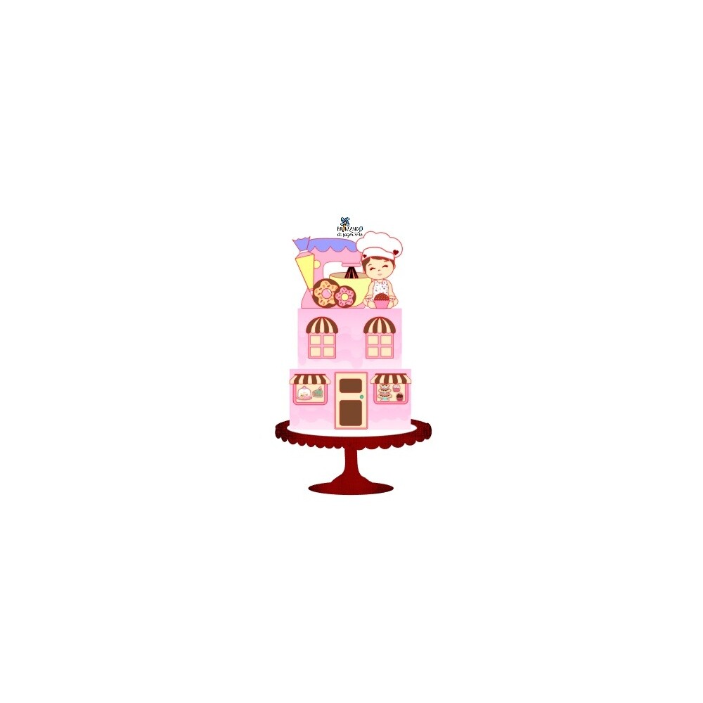 Topo de Bolo Confeitaria - Doceria 36