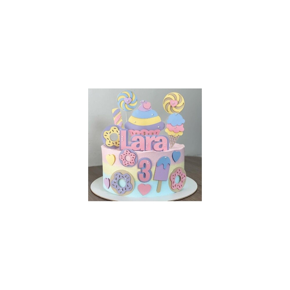 Topo de Bolo Confeitaria - Doceria 43