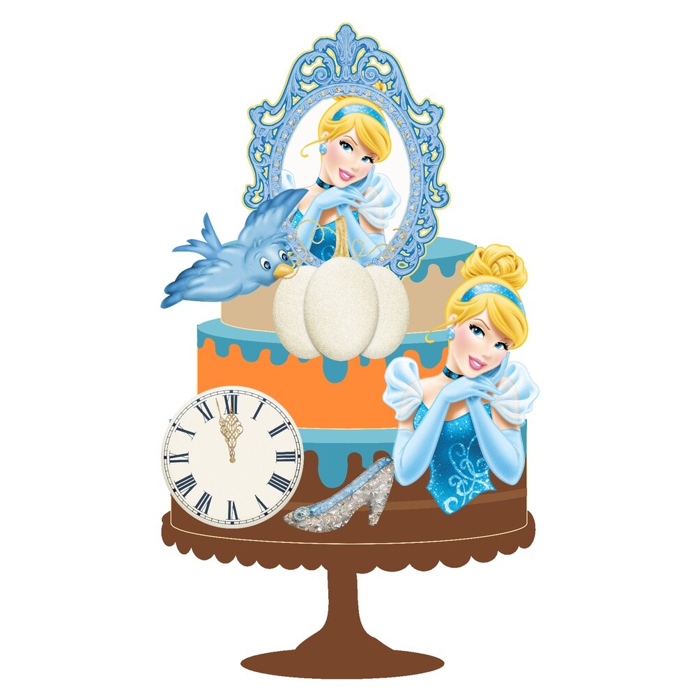 Topo de Bolo Cinderela 22