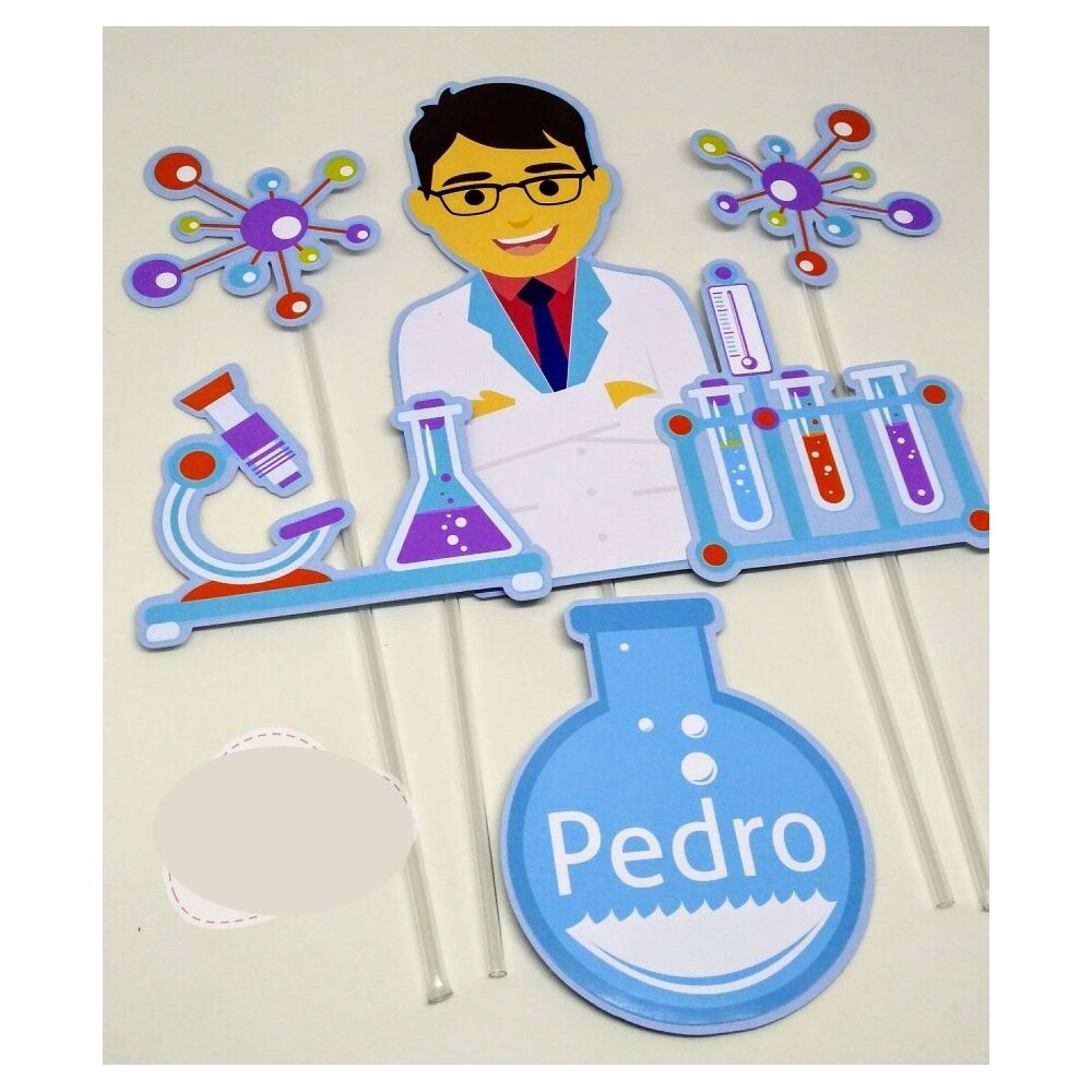 Topo de Bolo Cientista 01