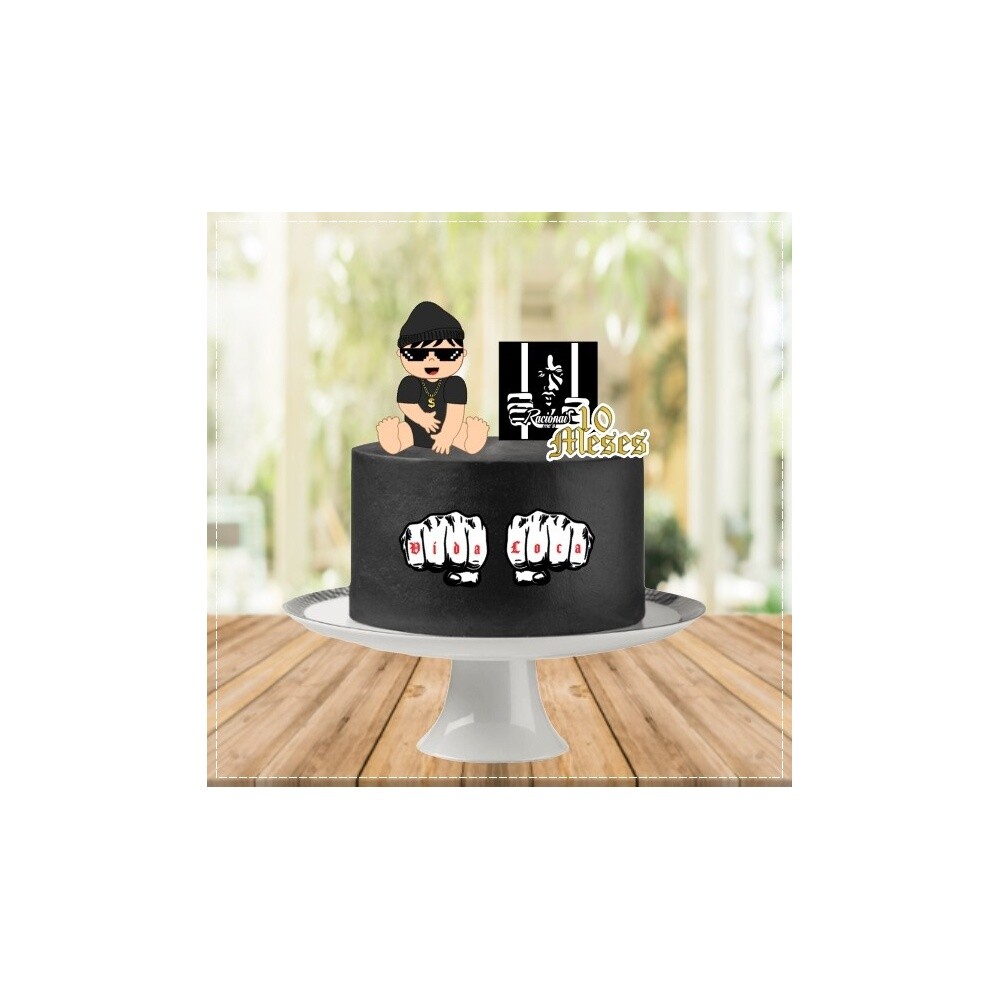 Topo de bolo 130 - Bebê a