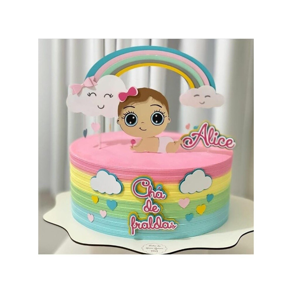 Topo de Bolo Chá de Bebê 22