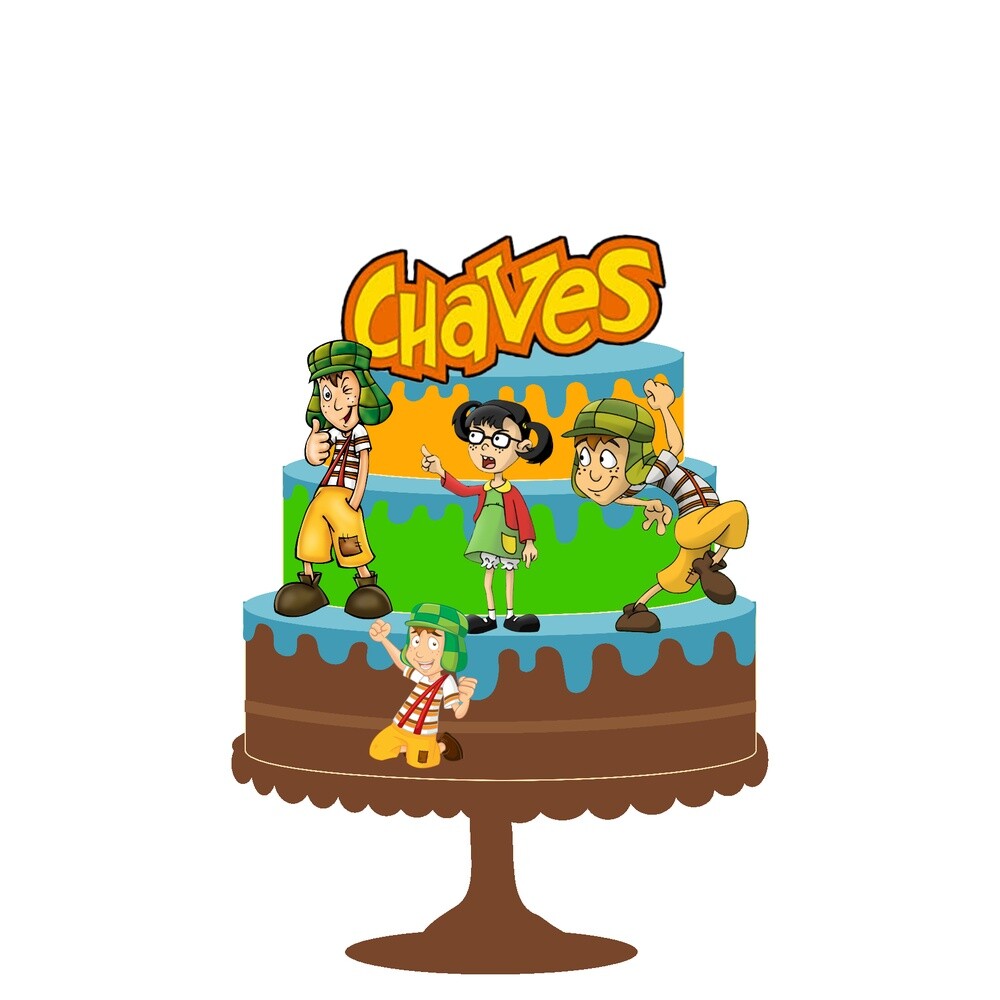 Topo de Bolo Chaves 15
