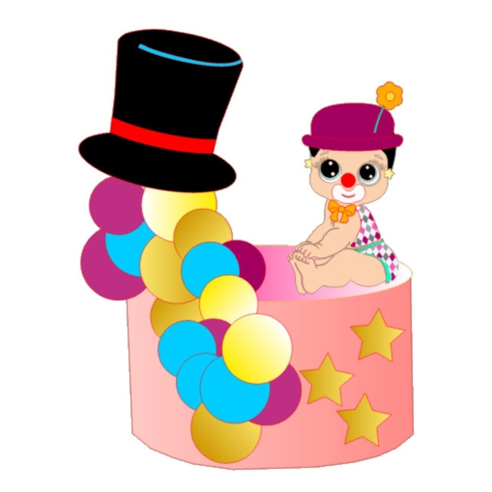 Topo de Bolo Circo 17