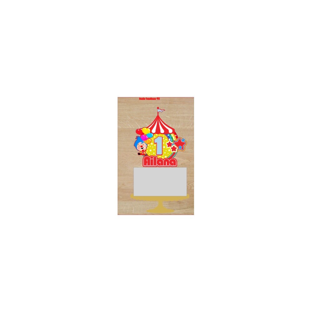 Topo de Bolo Circo 37