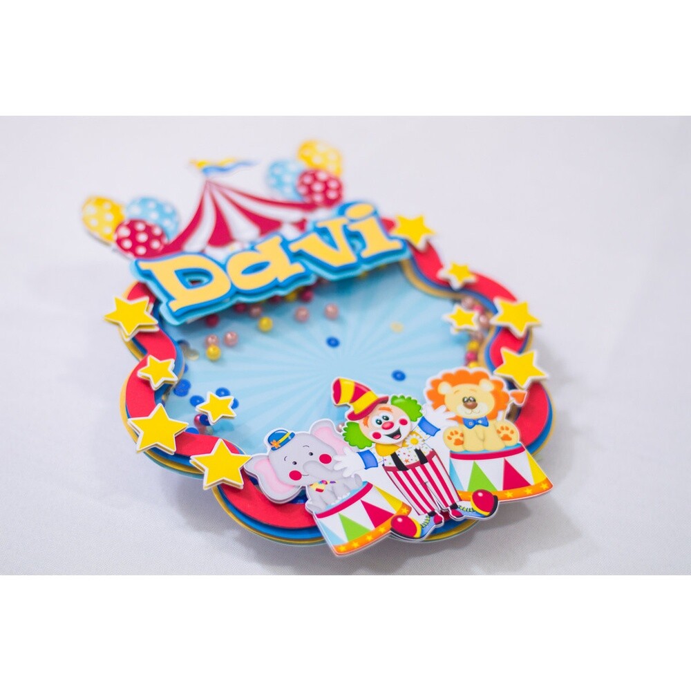 Topo de Bolo Circo 55