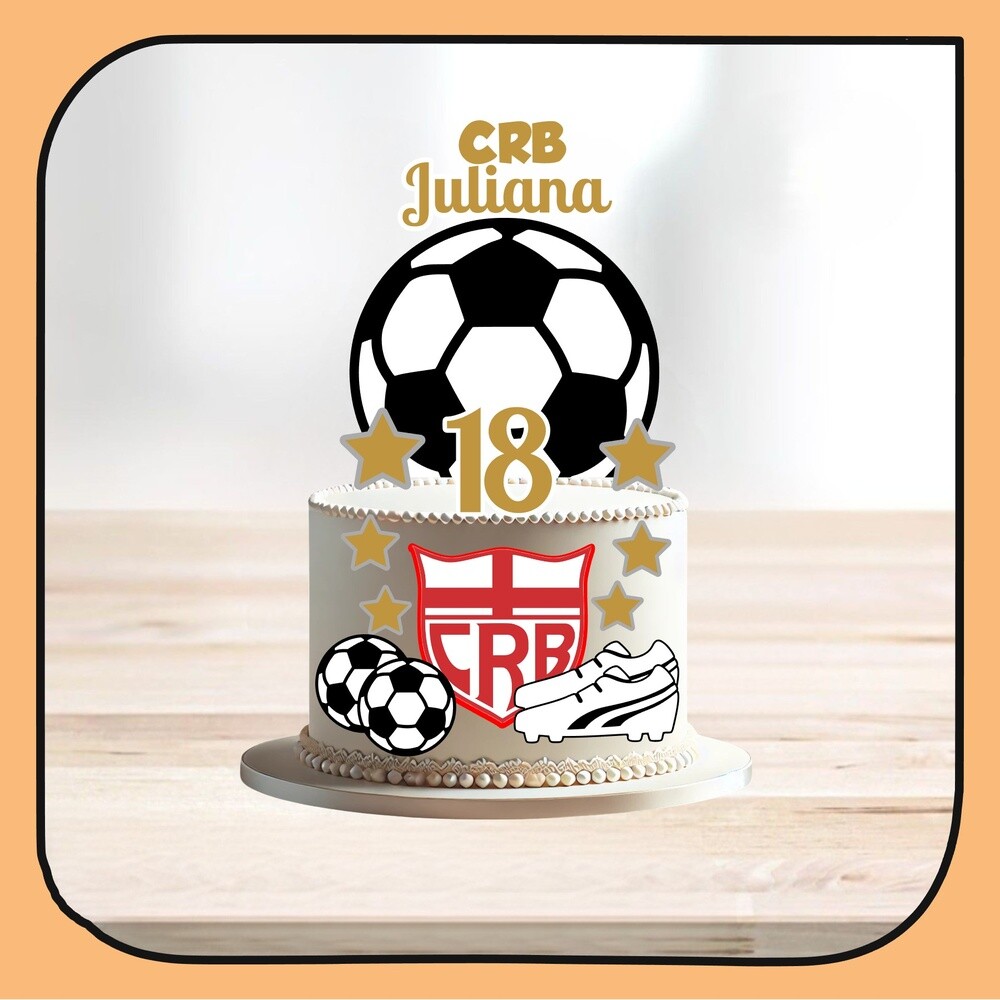 Topo de bolo 08 - Cristiano Ronaldo CR7 a