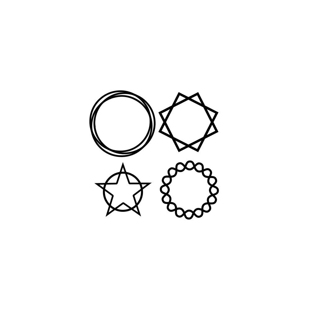 Topo de Bolo Circulos e Geométricos 85