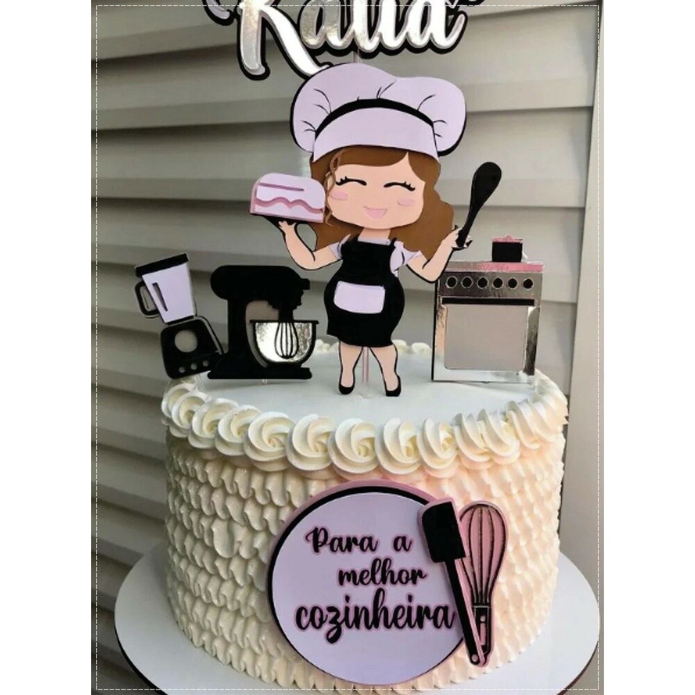 Topo de Bolo Chefe de Cozinha 10