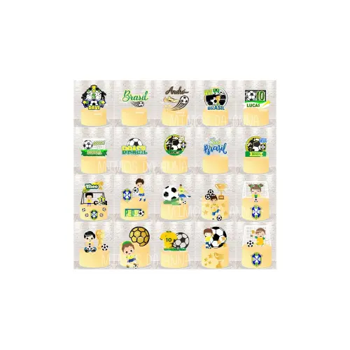 Arquivo Digital Topos de bolo Copa do Mundo - Brasil