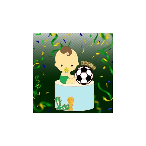 Topo de Bolo Copa do Mundo 03 para imprimir