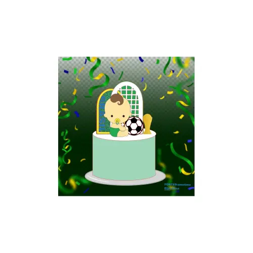 Topo de Bolo Copa do Mundo 09 para imprimir