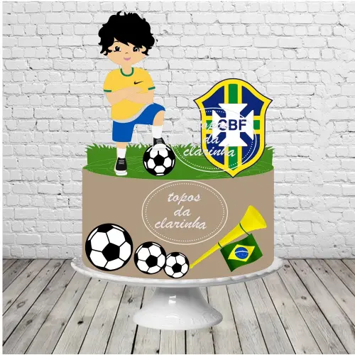 Topo de Bolo Copa do Mundo 13 para imprimir