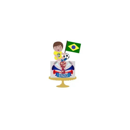 Topo de Bolo Copa do Mundo 48 para imprimir