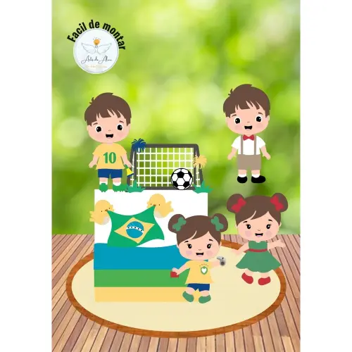 Topo de Bolo Copa do Mundo 51 para imprimir