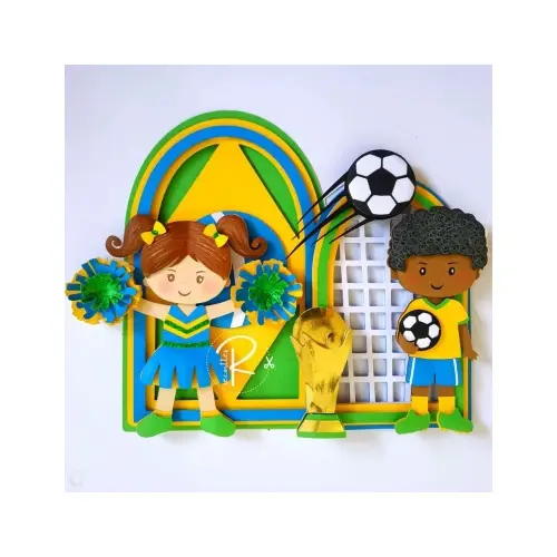 Topo de Bolo Copa do Mundo 60 para imprimir