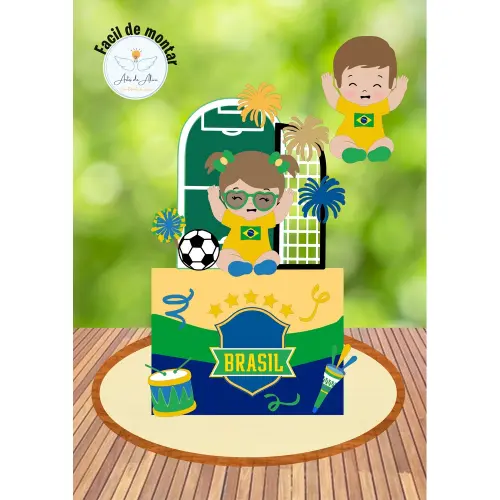 Topo de Bolo Copa do Mundo 61 para imprimir