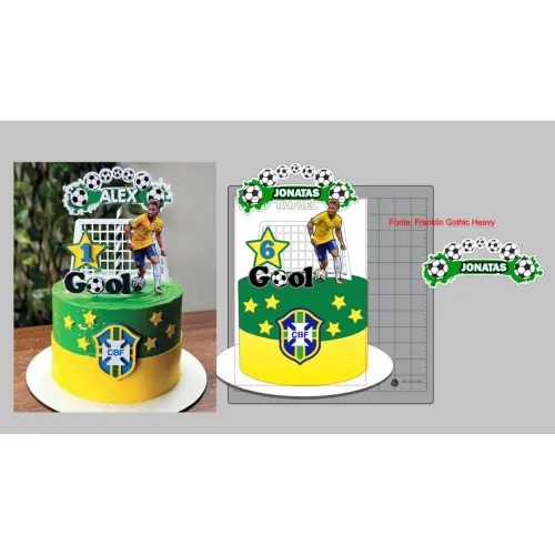 Topo de Bolo Copa do Mundo 95 para imprimir