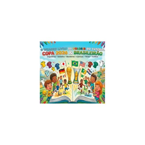 Kit Digital - Livro de Colorir – Futebol 2026 Seleção + Times + BÔNUS