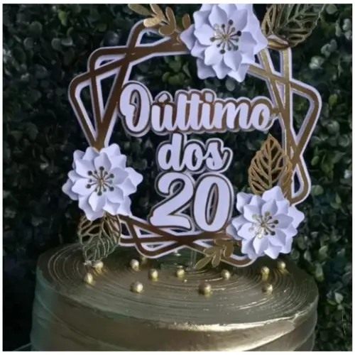 Topo de Bolo Idades 24