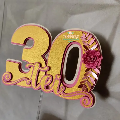 Topo de Bolo Idades 39